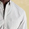 Abbott Blue/Brown Cotton Poplin Shirt