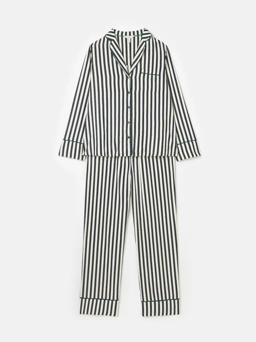 Alma Navy & White Striped Pyjama Set