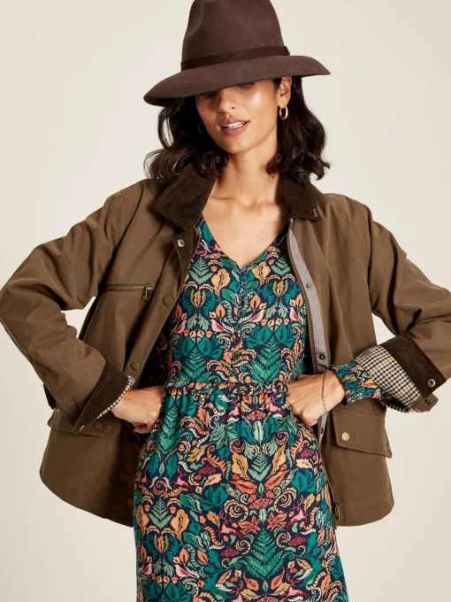 Belfield Brown Shower Resistant Dry Wax Jacket