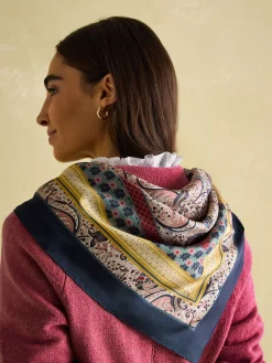 Bloomfield Multi Square Silk Scarf