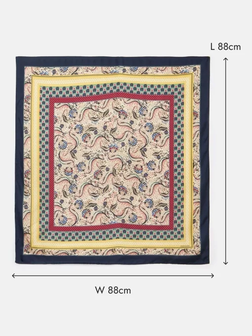 Bloomfield Multi Square Silk Scarf