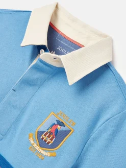 Boys' Tournament Blue Rugby Jersey Polo Shirt