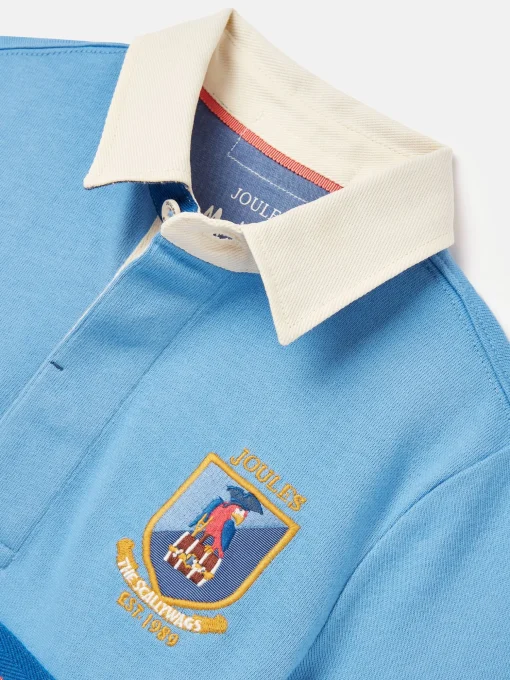 Boys' Tournament Blue Rugby Jersey Polo Shirt