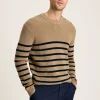 Breton Navy Stripe Crew Neck Knitted Jumper