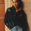 Buckley Navy Horse Embroidered Jumper