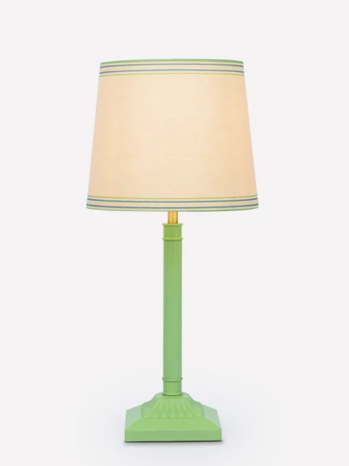 Buscot Green Square Base Table Lamp