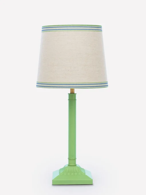 Buscot Green Square Base Table Lamp