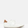 Colston White Leather Trainers