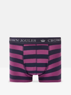 Crown Joules Green/Purple Pack of Two Cotton Boxers