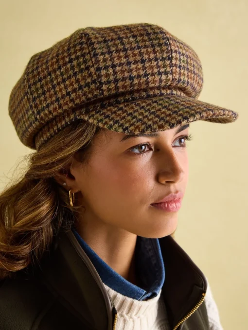 Elvaston Neutral Baker Boy Hat