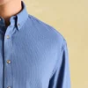 Fletcher Navy Houndstooth Classic Shirt