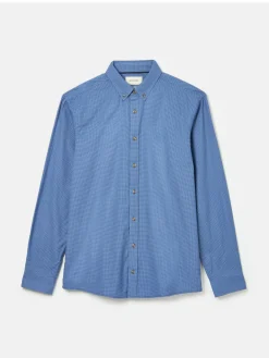 Fletcher Navy Houndstooth Classic Shirt