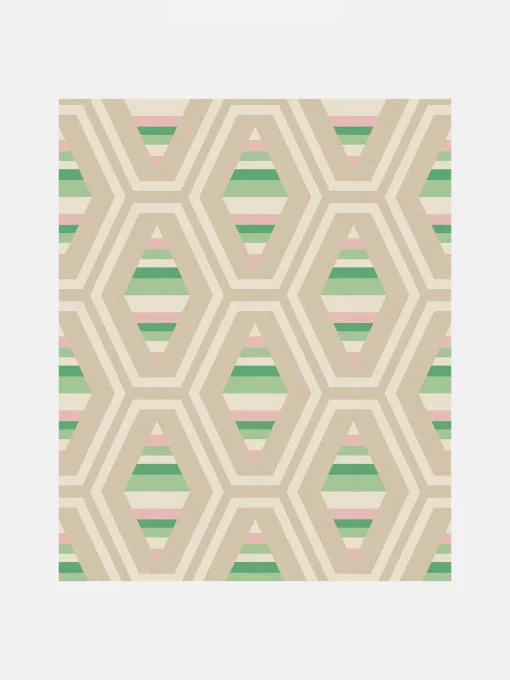 Garden Greens Hallaton Kilim 10M Wallpaper