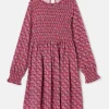 Girls' Gracie Pink Printed Jersey Dress
