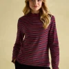 Grace Burgundy Long Sleeve Jersey Top