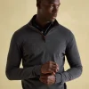 Hillside Charcoal Grey Quarter Zip Knit Jumper