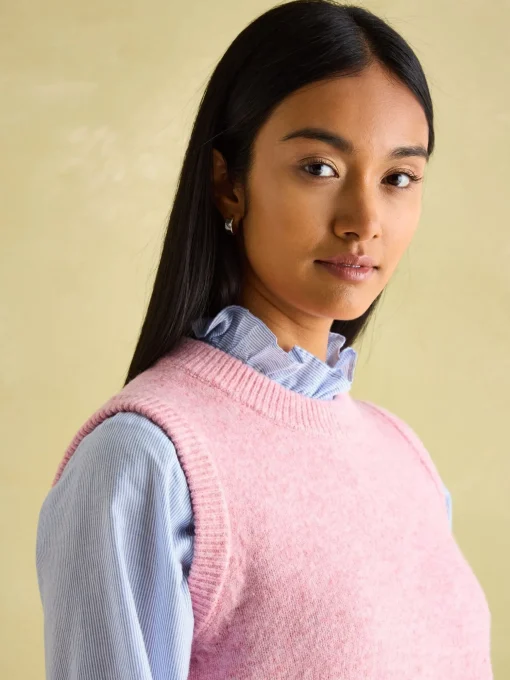 Holly Pink Knitted Vest