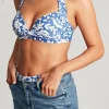 Jasmine Blue Mosaic Bikini Top