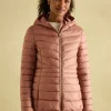Kenley Pink Showerproof Padded Coat with Hood