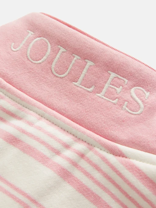 Kids' Burnham Pink Stripe Funnel Neck Sweatshirt