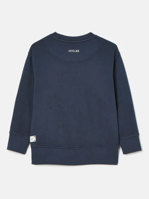 Kids' Sundaze Navy Blue Crew Neck Slogan Sweatshirt