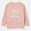 Kids' Sundaze Pink Crew Neck Slogan Sweatshirt