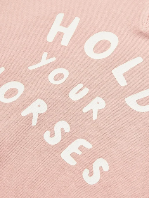 Kids' Sundaze Pink Crew Neck Slogan Sweatshirt