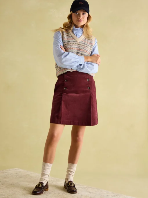 Maize Burgundy Skirt