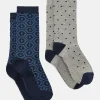 Men's Kingsbury Navy/Grey 2 Pack Socks (size 7-12)