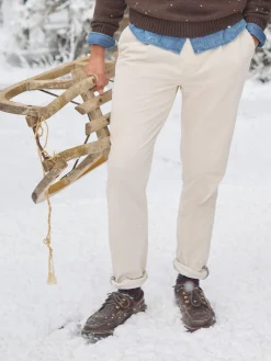 Oaksey Cream Jumbo Cord Trousers