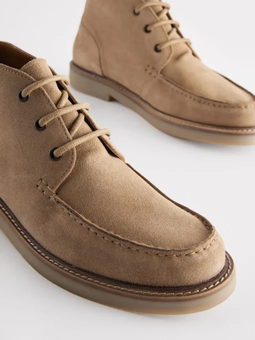 Sand Suede Apron Chukka Boots