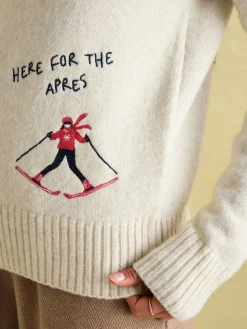 Summit Cream Quarter Zip Ski Jumper