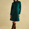 Tallie Green Long Sleeve Jersey Ponte Dress